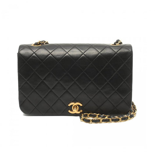 Chanel Matelasse Full Flap Chain Shoulder Bag Lambskin 885727