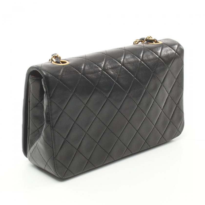 Chanel Matelasse Full Flap Chain Shoulder Bag Lambskin 885727