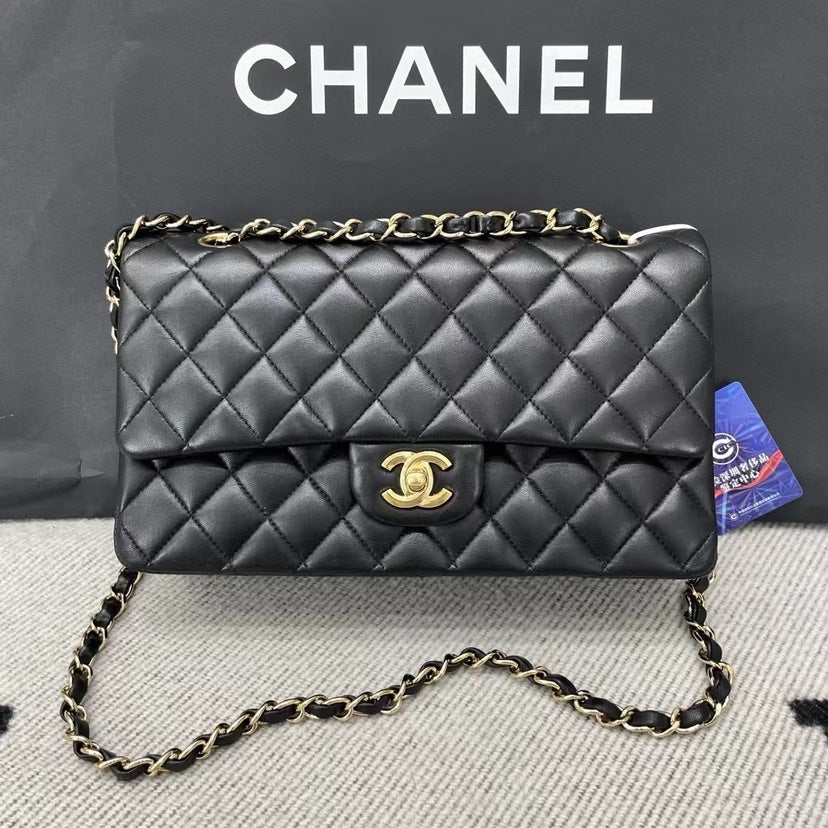 Chanel Cf Lambskin Size Medium Full Set (Sticker 14xxx)