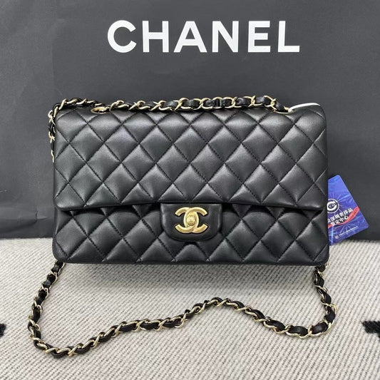 Chanel Cf Lambskin Size Medium Full Set (Sticker 14xxx)