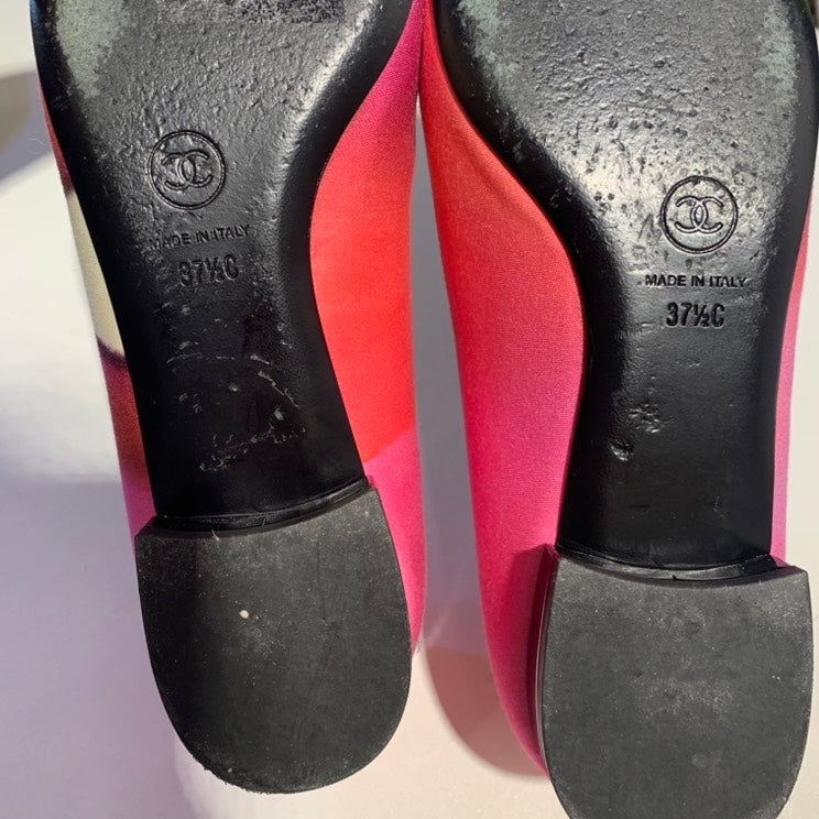 Chanel Flat Shoes With Db 37.5c