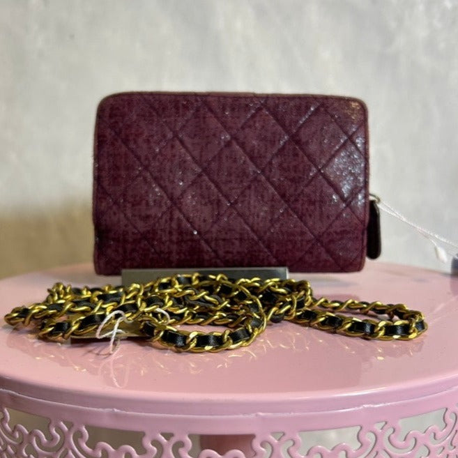 Chanel Quilted Leather Bifold Wallet Year 2013