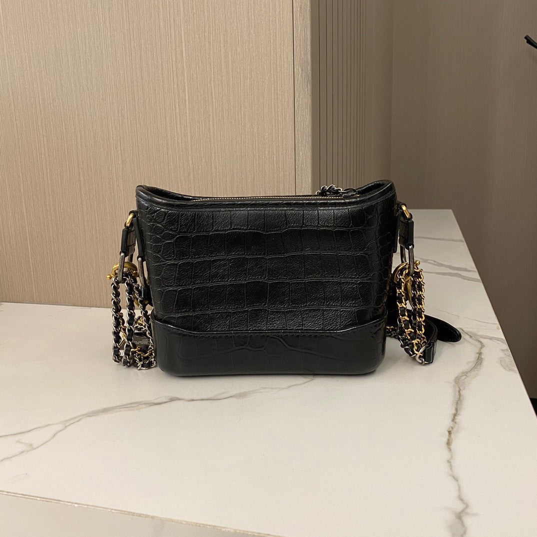 Chanel Gabrielle Small Crocodile Embossed Calfskin 28xxxxxx 2019 #10959