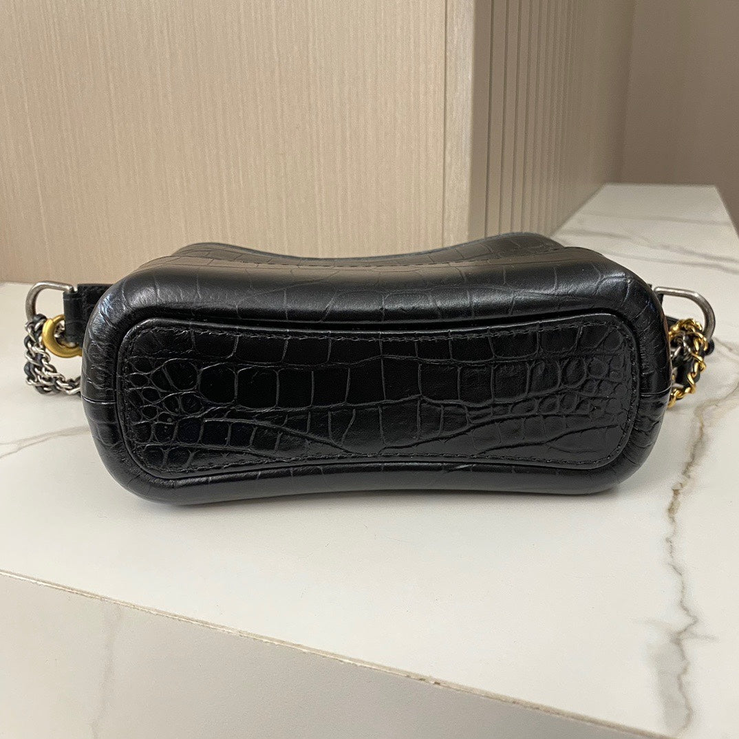 Chanel Gabrielle Small Crocodile Embossed Calfskin 28xxxxxx 2019 #10959