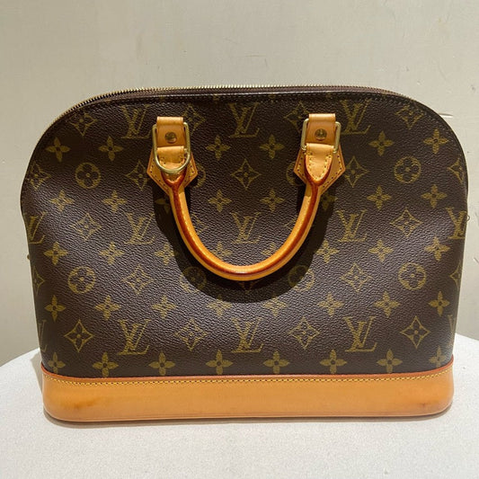 Louis Vuitton Alma Monogram Canvas Tote Brown Medium