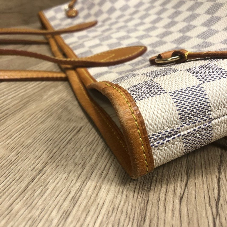 Louis Vuitton Neverfull MM Damier Azur Tote Bag