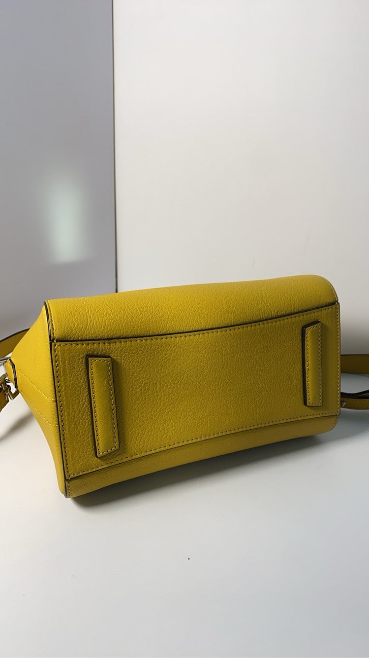 Givenchy Antigona Yellow Leather Mini Crossbody Bag