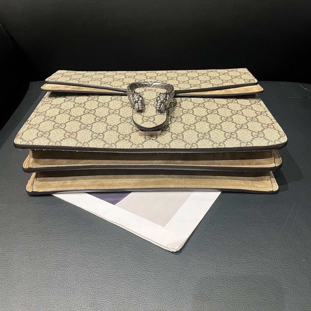 Gucci Dionysus Beige GG Supreme Canvas Shoulder Bag .xx