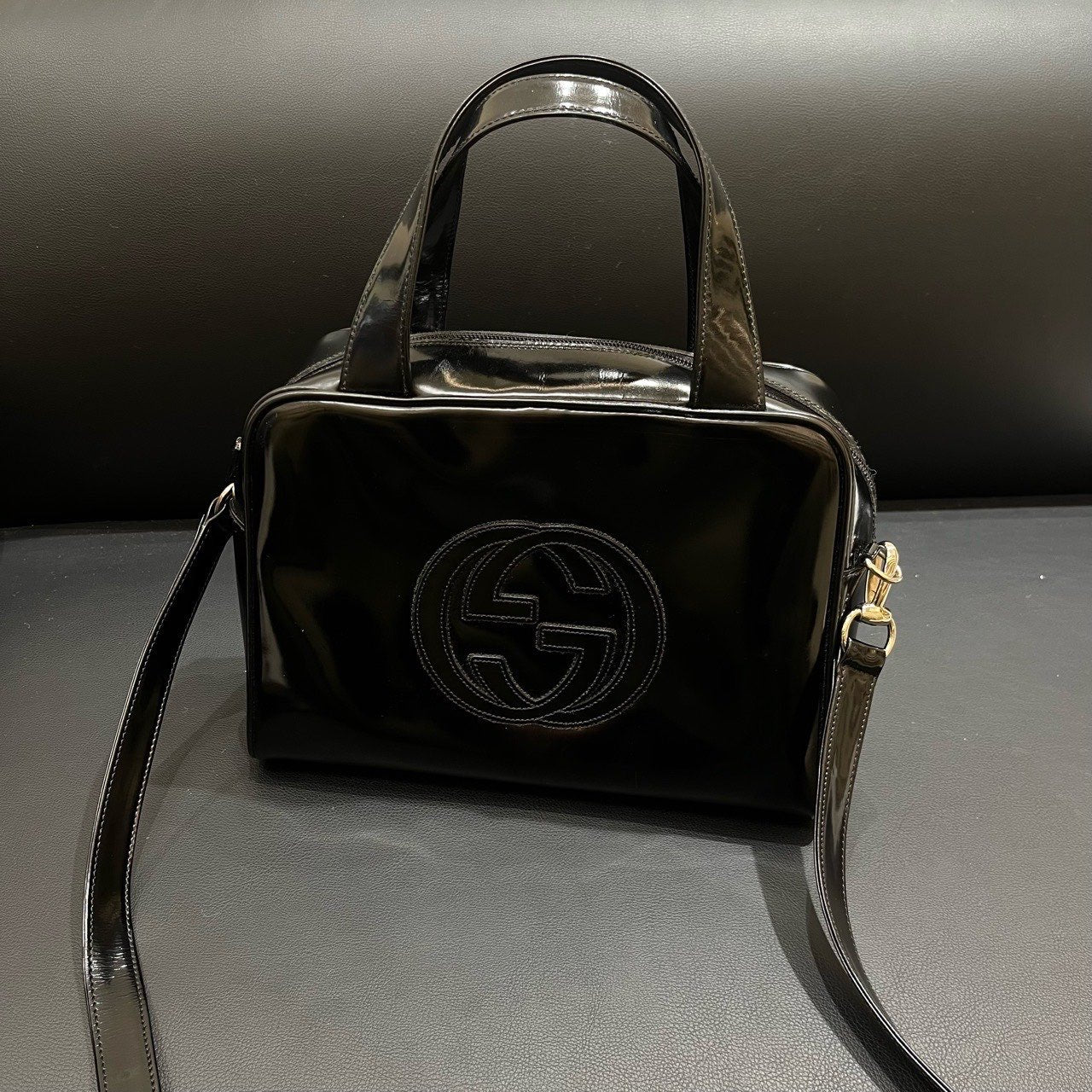 Gucci Black Leather Handbag xx