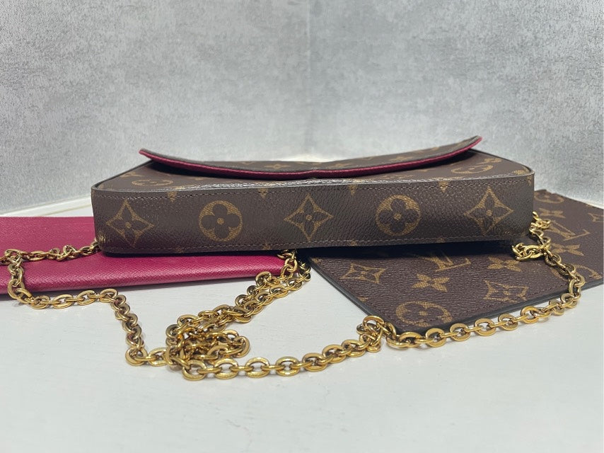 Louis Vuitton Pochette Felicie Brown Clutch