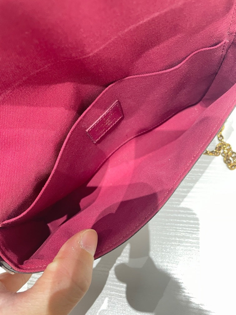 Louis Vuitton Pochette Felicie Brown Clutch