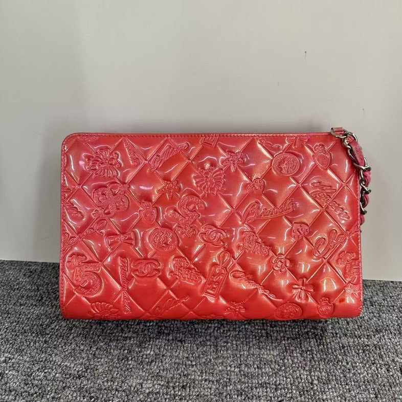 Chanel Red Chain Bag
