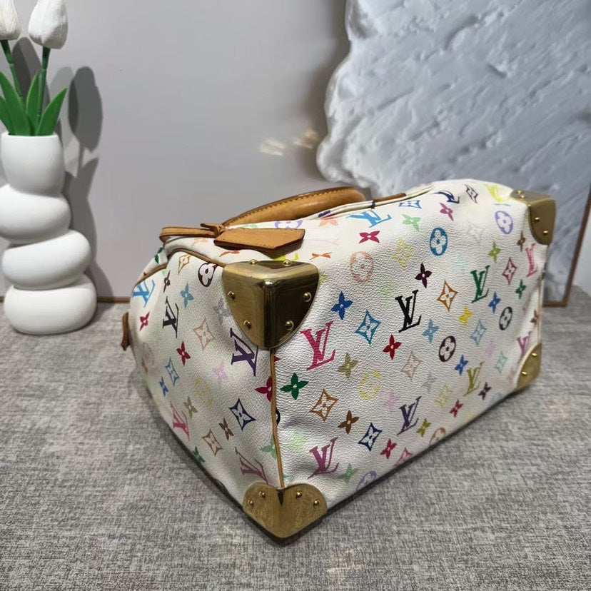 Louis Vuitton Speedy Multicolor White Bag