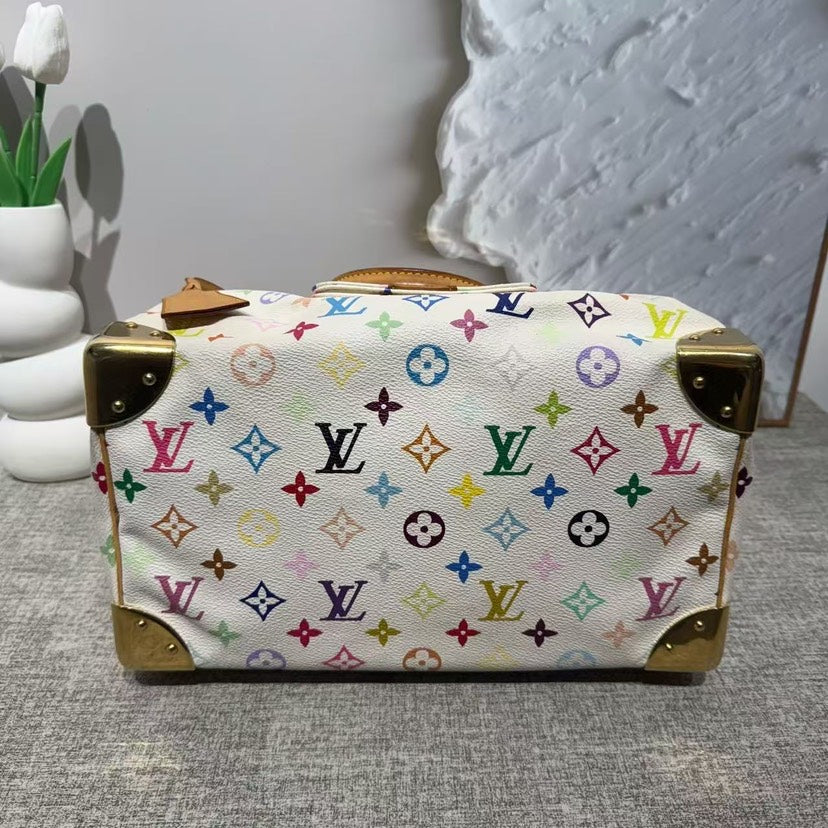Louis Vuitton Speedy Multicolor White Bag