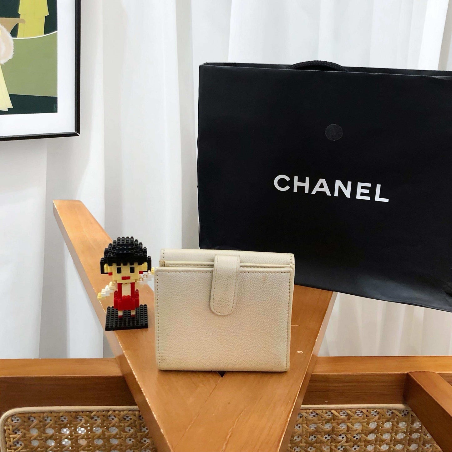 Chanel Beige Wallet -  Classic Style