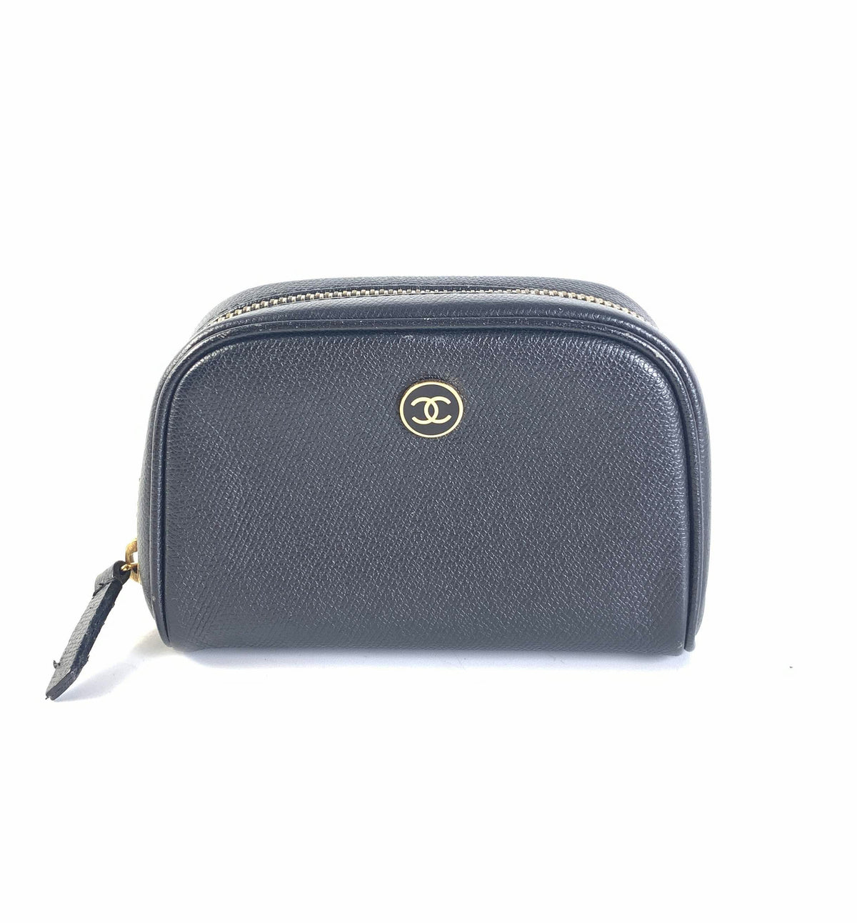 Chanel Pouch A-6951 Black Leather Clutch