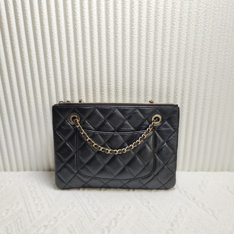 Chanel  Chanel 11947950 Black Quilted Shoulder Bag