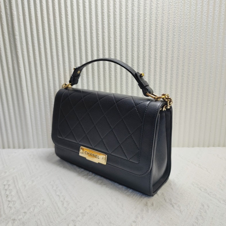 Chanel Quilted Shoulder Bag Black - FULL SET  Chanel bag 11896594