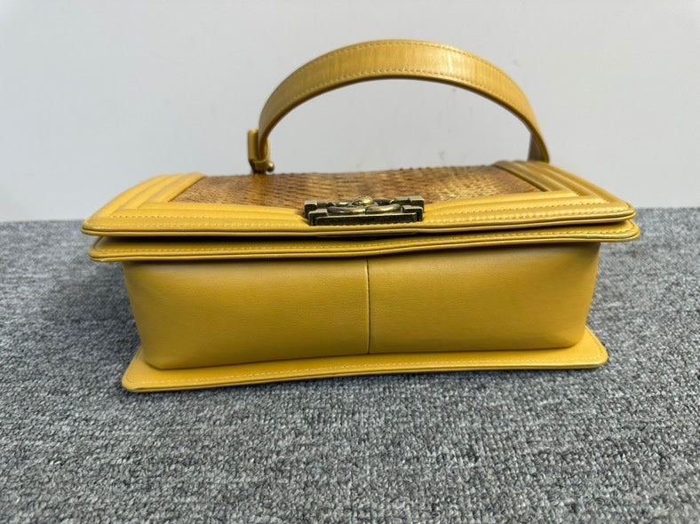 Chanel Le Boy Yellow Shoulder Bag