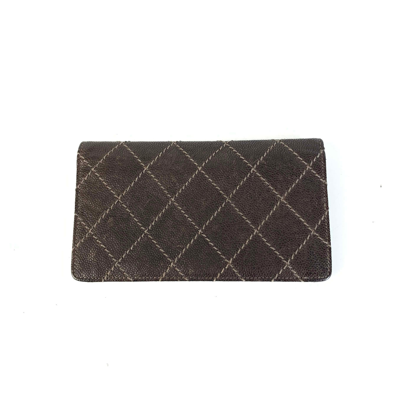 Chanel Quilted Brown Wallet B-1953 -  Designer Accessory