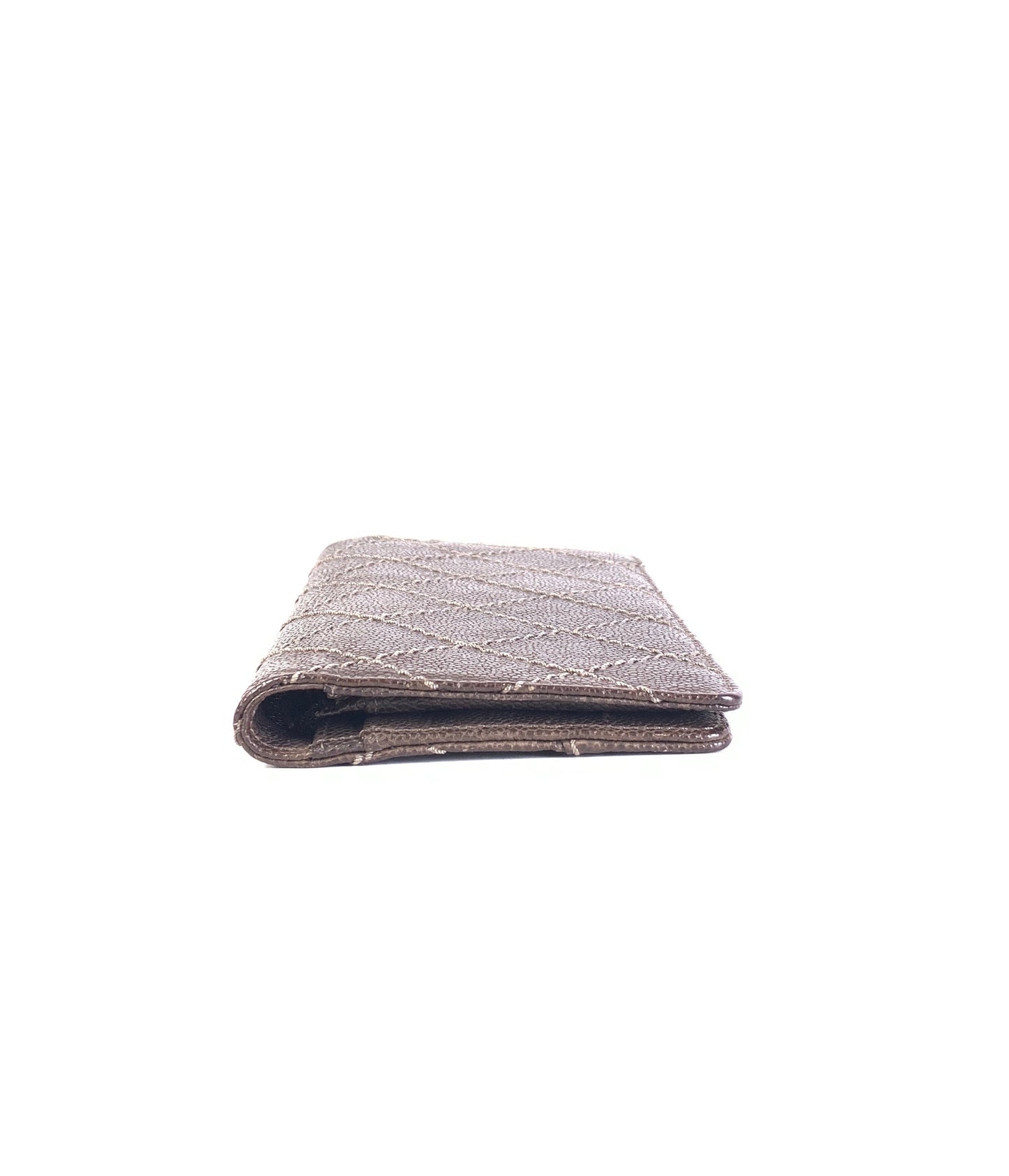 Chanel Quilted Brown Wallet B-1953 -  Designer Accessory