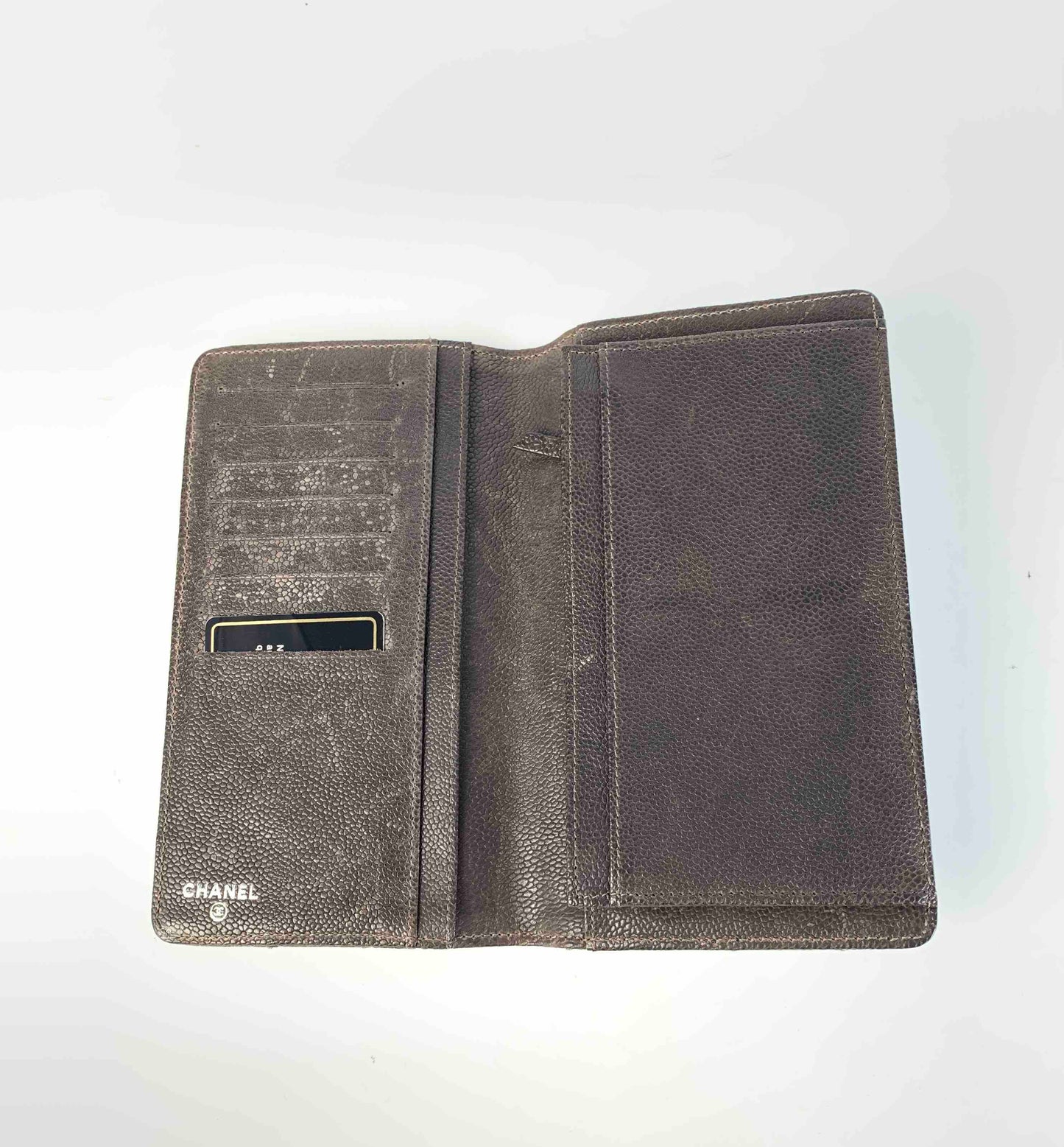 Chanel Quilted Brown Wallet B-1953 -  Designer Accessory