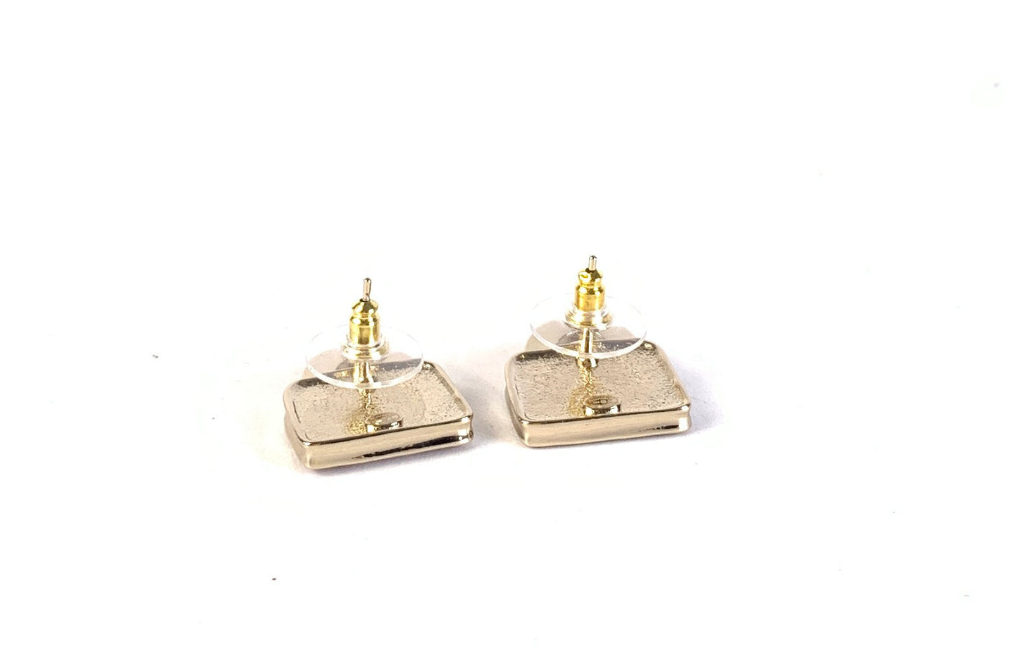 Chanel Earrings B1981 Pink Gold Stud