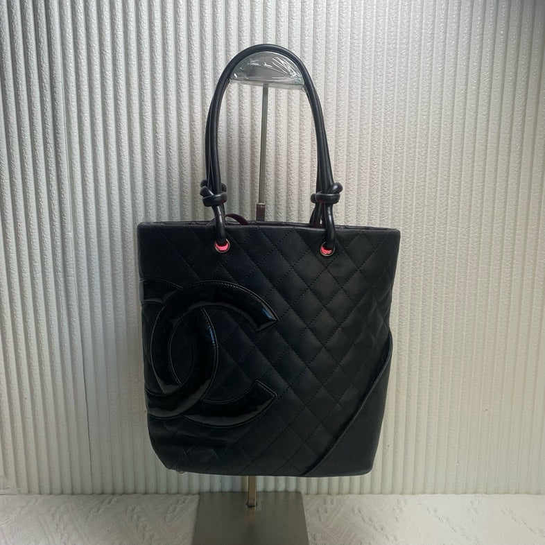 Chanel Quilted Black Tote Bag -