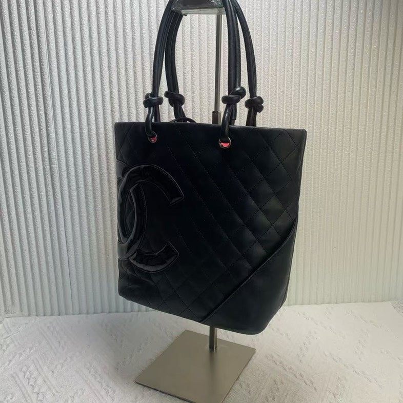 Chanel Quilted Black Tote Bag -