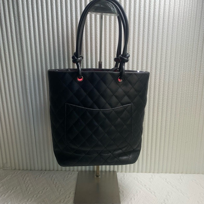 Chanel Quilted Black Tote Bag -