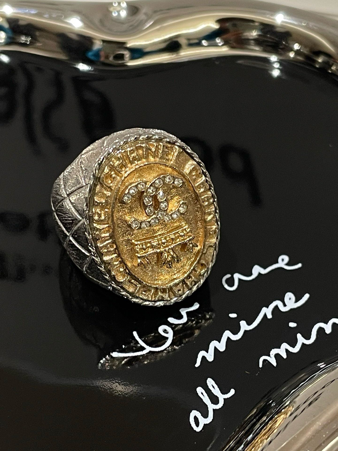 Chanel 21A Gold Ring Size 6