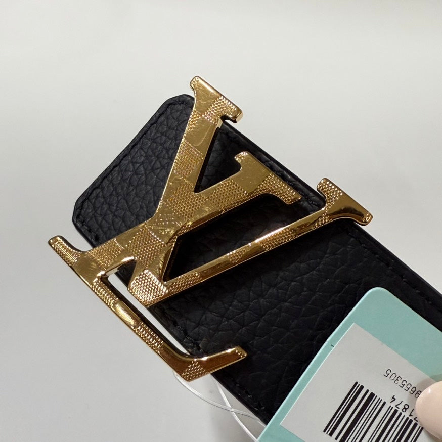 Louis Vuitton Preloved Leather Belt Black Belts