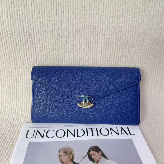 Chanel  Clutch 5020711 Blue Leather Clutch