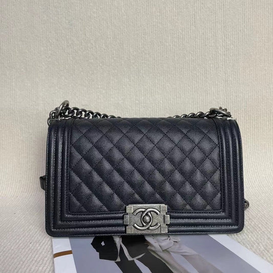 Chanel Leboy CHIP Bag Black Shoulder Bag