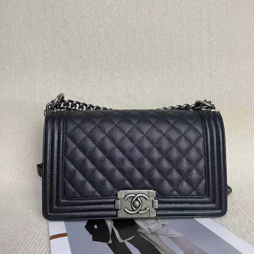 Chanel Leboy CHIP Bag Black Shoulder Bag