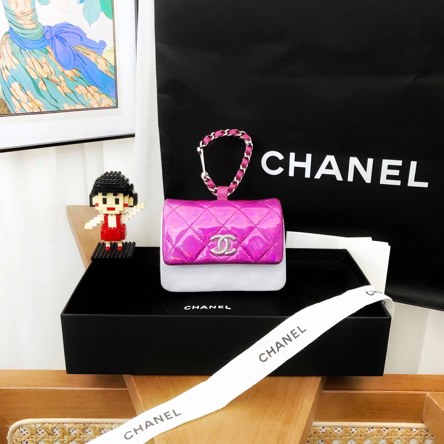Chanel Wallet 24C in Pink Quilted Leather