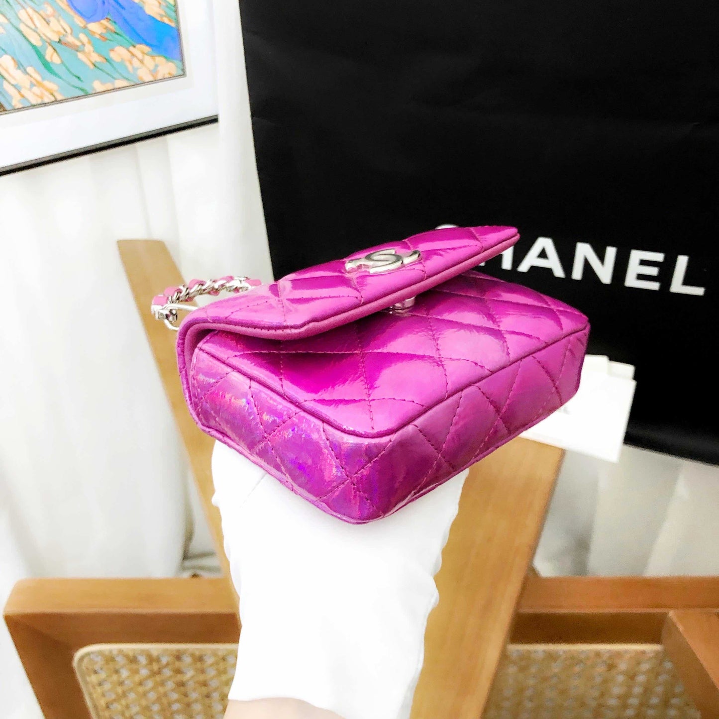 Chanel Wallet 24C in Pink Quilted Leather