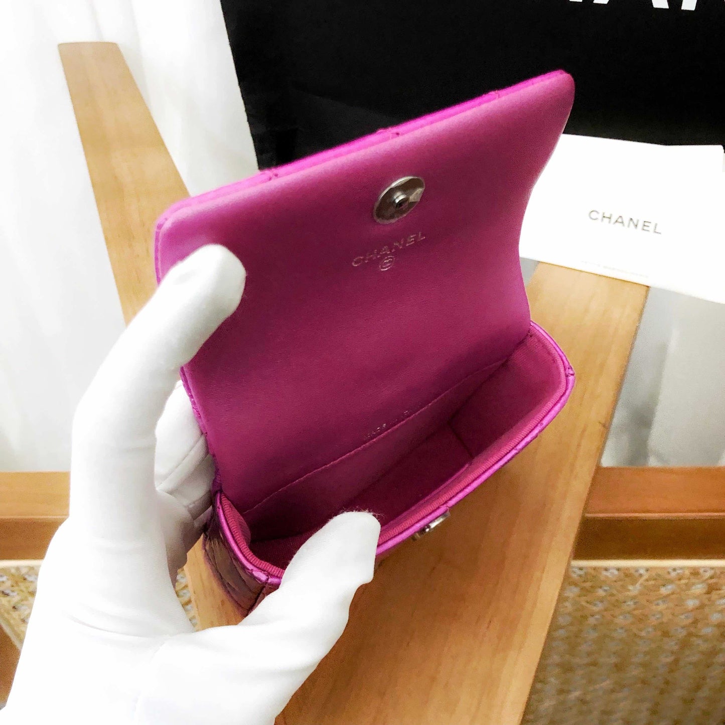 Chanel Wallet 24C in Pink Quilted Leather