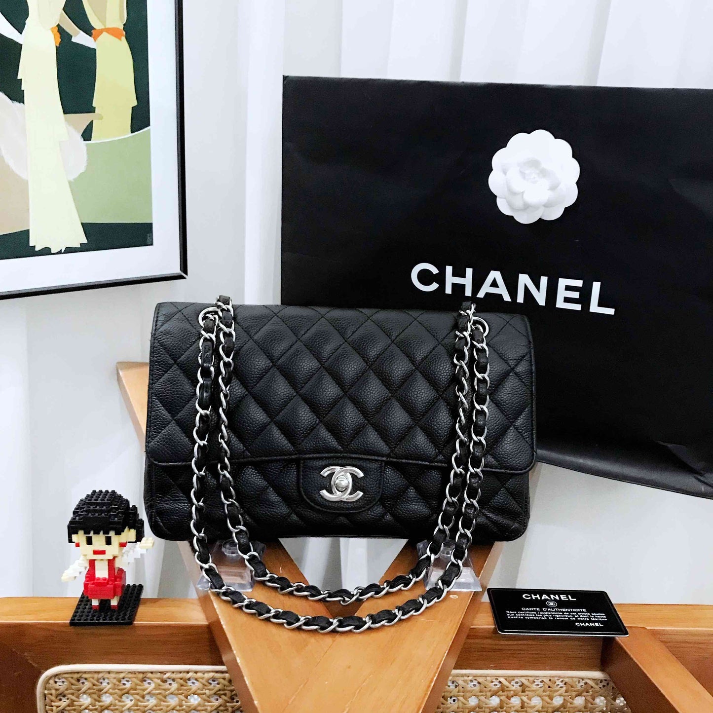 Chanel Classic Flap Medium Black Shoulder Bag