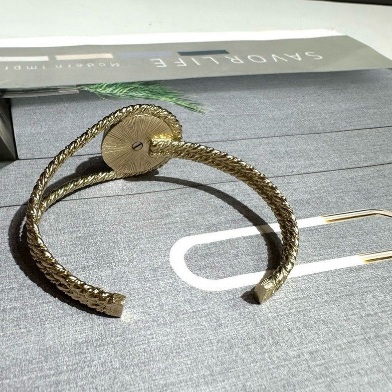 Chanel Statement Gold Bangle Bracelet