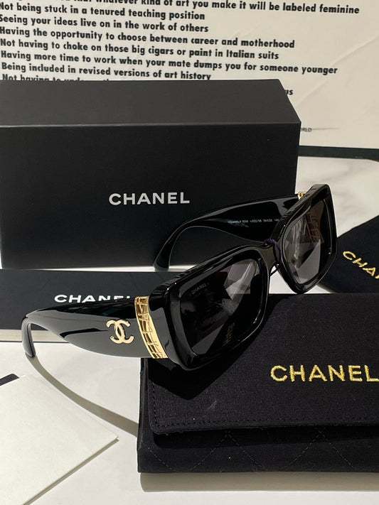 Chanel 24B Sunglasses Black Sunglasses #13166