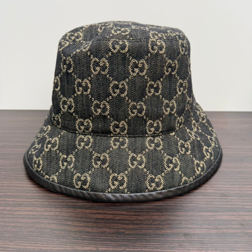 Gucci GG Denim Hat Black cm FM