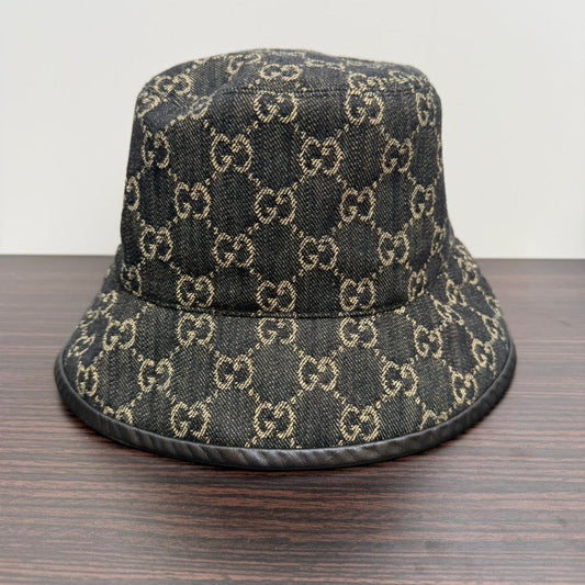 Gucci GG Denim Hat Black cm FM