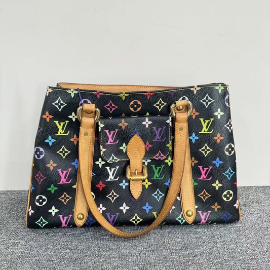 Preloved Louis Vuitton Multicolor Monogram Canvas Shoulder Bag