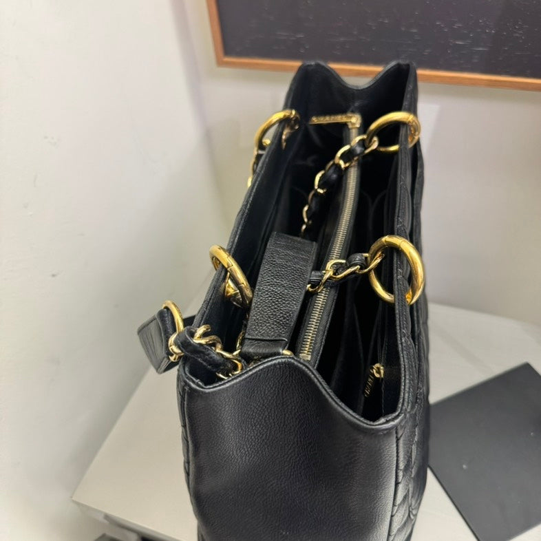 Chanel GST Black Caviar Tote Bag