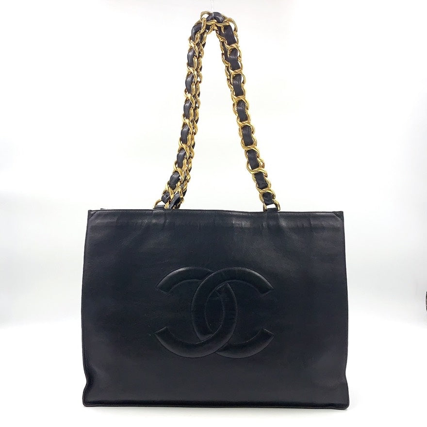 Vintage Chanel Lambskin Chain Tote Bag N4129244