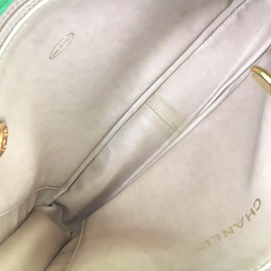 Vintage Chanel Lambskin Chain Tote Bag LB109084