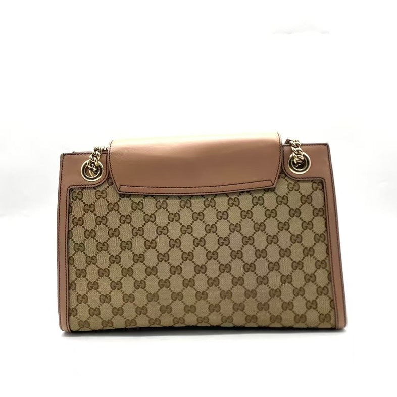 Gucci Emily Shoulder Bag Beige Canvas