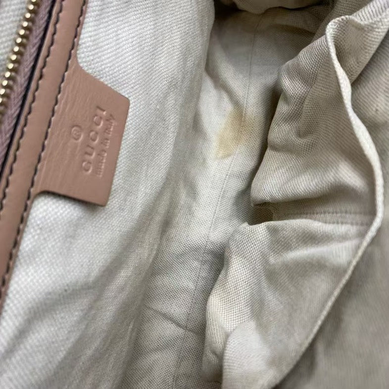 Gucci Emily Shoulder Bag Beige Canvas