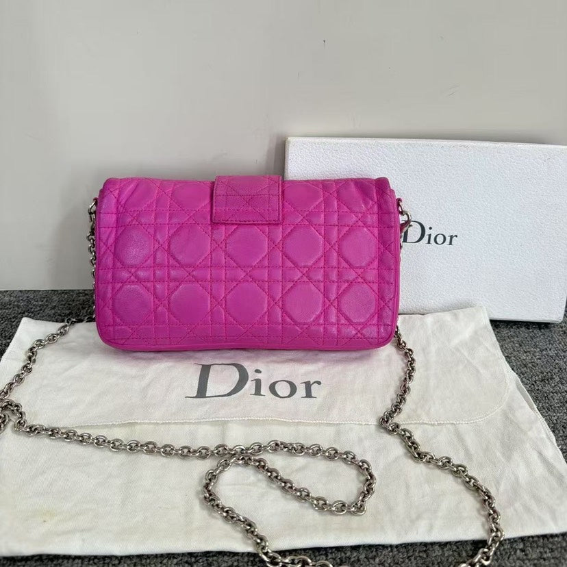 Dior Preloved Diorama Pink Quilted Crossbody Bag